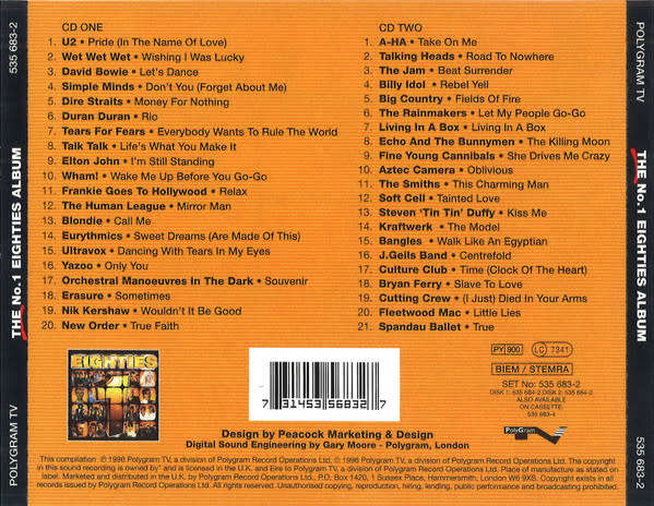 Various - No. 1 Eighties Album Double CD Import