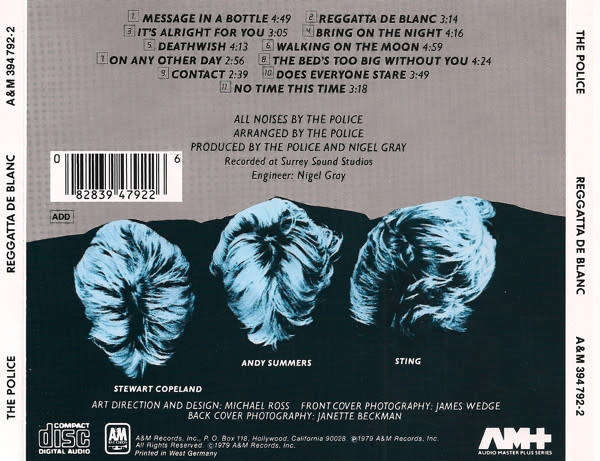 Police - Reggatta De Blanc CD Import