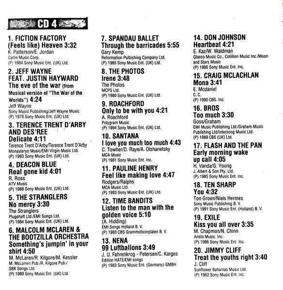 Various - 100 POPHITS 5x CD Set Import