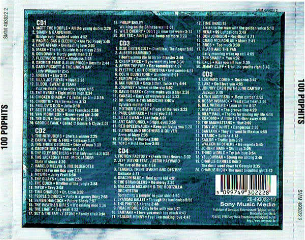 Various - 100 POPHITS 5x CD Set Import