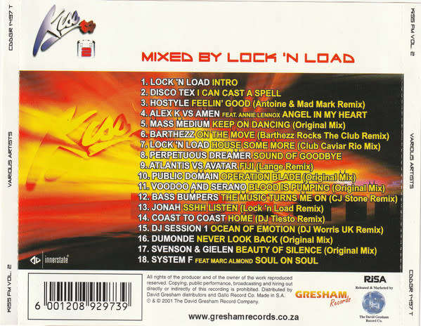 Lock 'N Load - Mixed By Lock 'N Load: KissFM Vol. 2 CD