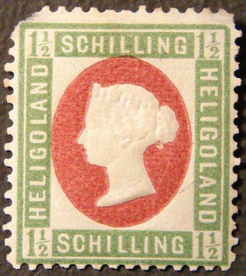 Heligoland 1.1/2 schilling embossed - Rare - CV R1600 - MINT