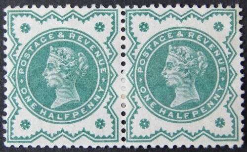 Queen Victoria Superb Mint Rare pair 1/2d - SG213