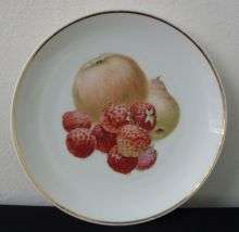 THOMAS - GERMAN - FRUIT WALL PLATE
