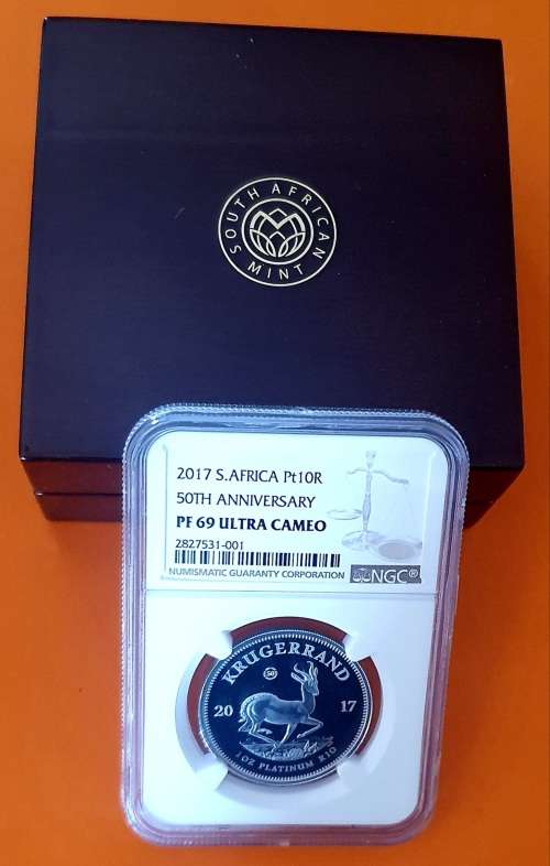 2017 Platinum Krugerrand NGC Graded PF69 Ultra Cameo