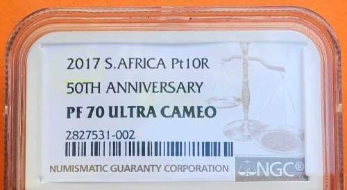 2017 Platinum Krugerrand NGC Graded PF70 Ultra Cameo (Perfect)