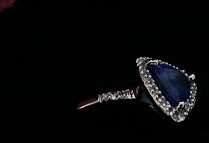 1.71 CARAT TW (29 PCS) GENUINE DIAMOND & NATURAL TANZANITE 10K SOLID WHITE GOLD RING