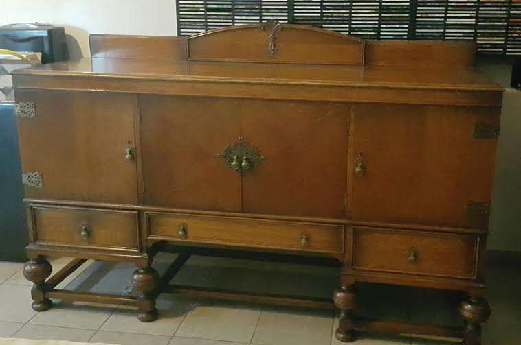 Antique Solid Oak Side Board. Or nearest offer