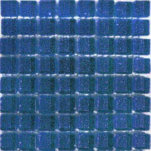 Crystal Glass Mosaic Tiles Mini Glitter 10 x 10 - MIDNIGHT BLUE