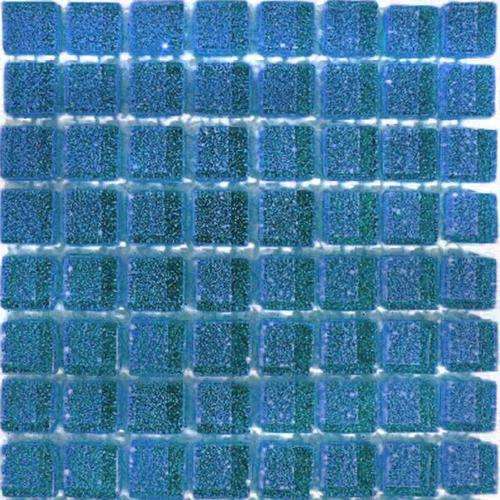 Crystal Glass Mosaic Tiles Mini Glitter 10 x 10 - ROYAL BLUE