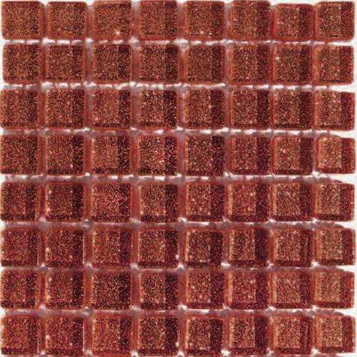 Crystal Glass Mosaic Tiles Mini Glitter 10 x 10 - BURGUNDY