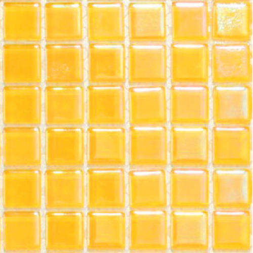 Reflective Crystal Glass Mosaic Tiles 15 x 15 - PEARL SUNFLOWER