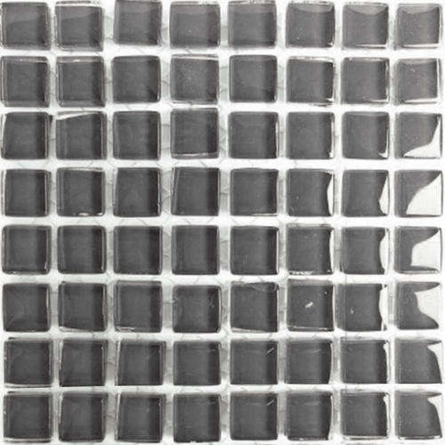 Crystal Glass Mini Mosaic Tiles 10 x 10 - DOVE GREY