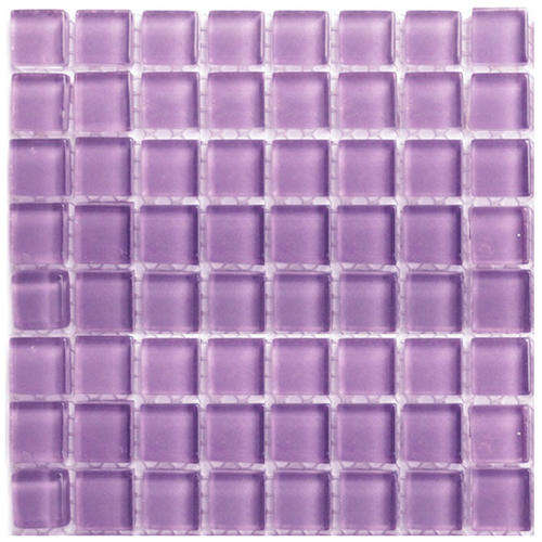 Crystal Glass Mini Mosaic Tiles 10 x 10 - LAVENDER