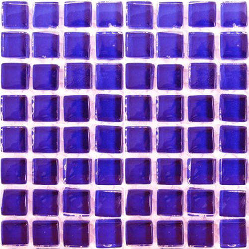 Crystal Glass Mini Mosaic Tiles 10 x 10 - ROYAL BLUE