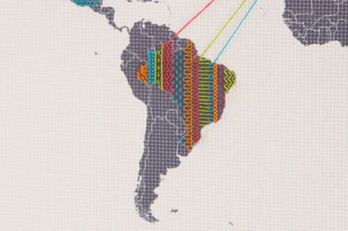 Stitch World Map