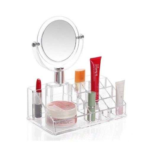 Acrylic Cosmetic Organizer with Mirror JN-870 4 Draws