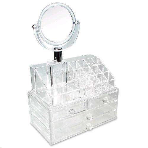 Acrylic Cosmetic Organizer with Mirror JN-870 4 Draws
