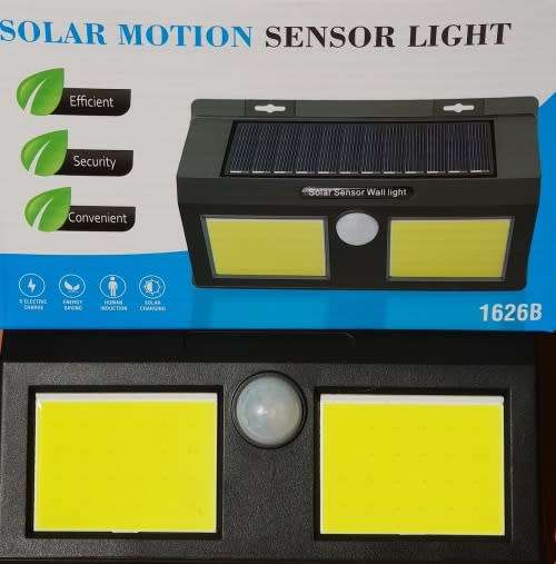 Double Chip LED Solar Motion Wall Light