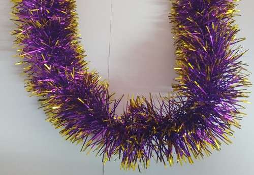 1.7m Purple Tinsel Garlan Christmas Tree Decoration