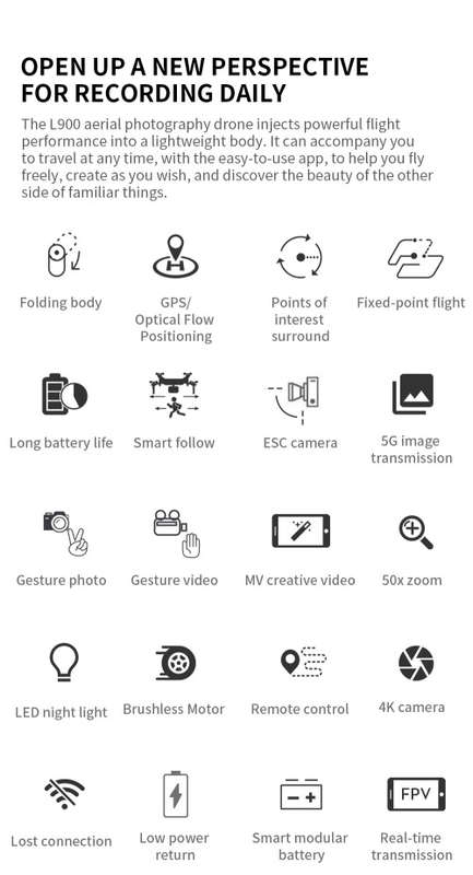 New 2021 L900 Pro Drone, 4K DUEL CAMERA, WIFI, GPS, 5G AND FOLLOW ME FUNCTION.