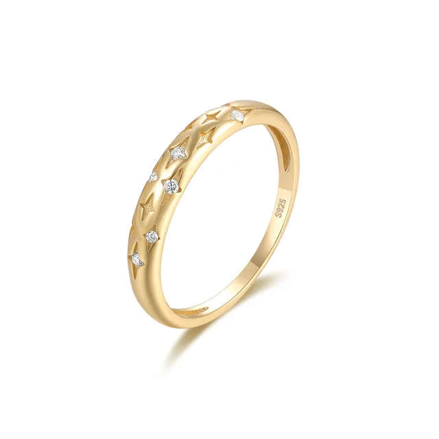 RARE BARGAIN!!! 18K Gold Plated, 925 Sterling Silver Moissaninte Ring