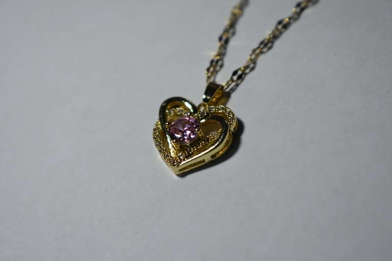 `R999` May Bargain 18K Gold Plated Heart Necklace