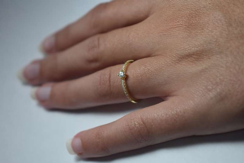 BARGAIN!!!! 18K Gold Plated 925 Sterling Silver Moissanite Ring!!! 1 LEFT!!!