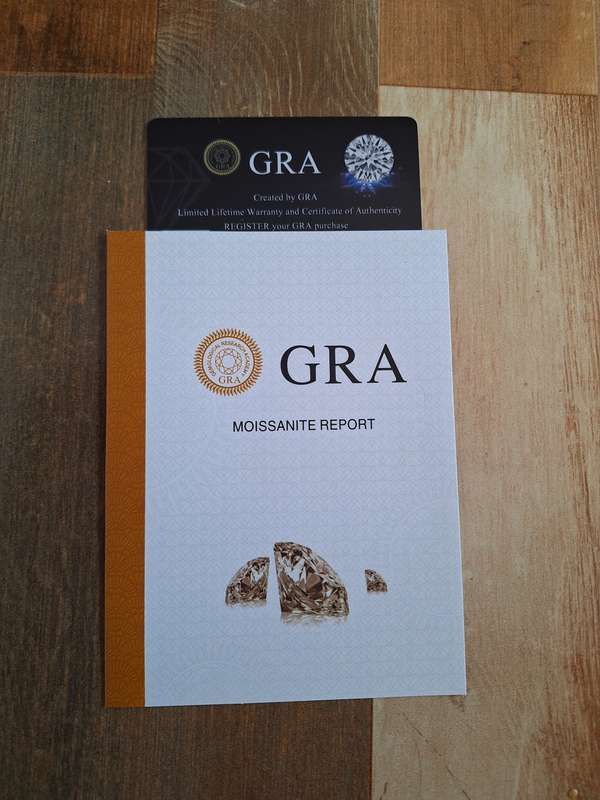 R8000!!!! Engagement Ring With `GRA` certificate of Authenticity