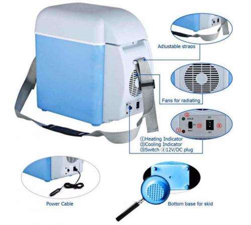 Portable Electronic Cooler Box 7.5L - 12V DC