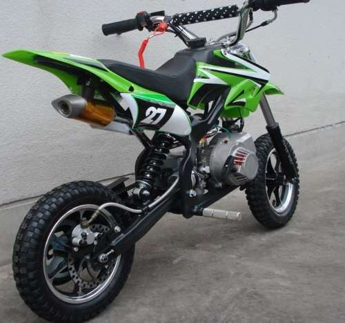 2 Wheel 2 stroke Kids Dirt bike 49cc Petrol Auto, Random Colours - Bulk Offers Welcome