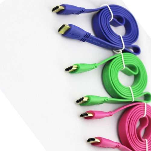 5 metre HDMI - HDMI Flat Cable - Random colours