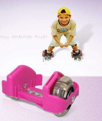 BLACK FRIDAY SPECIAL!! Light Whirlwind Heelys Strap on Roller shoes - ORANGE colour available
