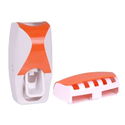 Auto Toothpaste Dispenser with toothbrush Holder