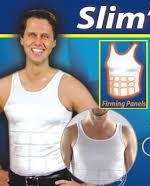 Slim 'n Lift Vest, Slimming vest for Men (WHITE) - LOW POSTAGE!!!