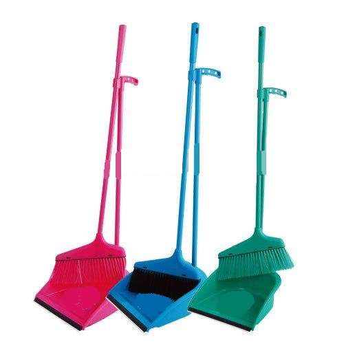 Broom and Scoop (Dustpan) Set, Assorted Colours - LOW POSTAGE!!!