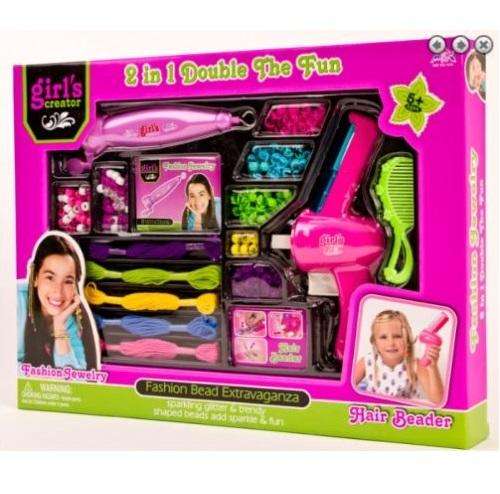 2 in 1 Double the fun Fashion Hair Beader Extravaganza set - LOW POSTAGE!!!