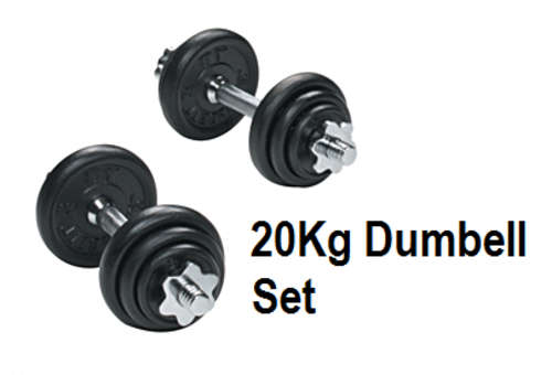 20Kg Dumbell Set (Pair) (2 x 10kg dumbells)