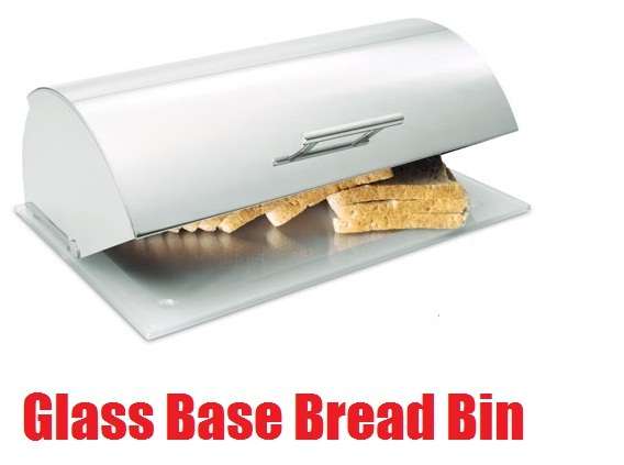 Glass Base Bread Bin - NEW!!! BULK PRICES AVAILABLE!!!