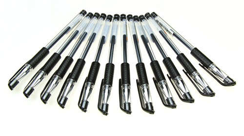 Gel ink pens 12pcs Black - NEW!!! BULK PRICES AVAILABLE!!!