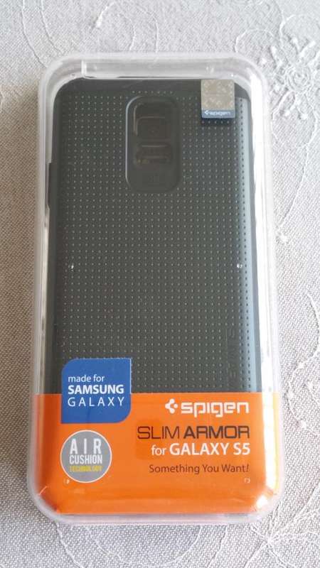 Samsung Galaxy S5 Case, Spigen Slim Armor Case for Galaxy S5 - Metal Slate (SGP10751)