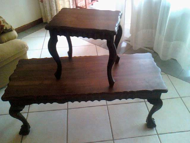 Ball & Claw Coffee Table with two side tables