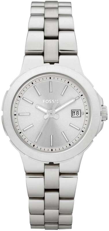 100% Authentic Silver Fossil Watch