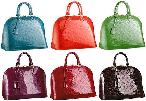 Luxury Louis Vuitton Deep Purple Alma Handbag