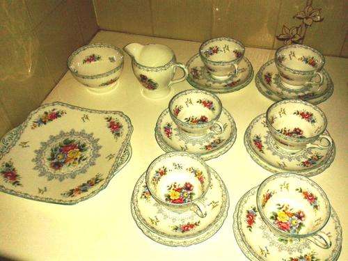 SHELLY CROCHET 21 PIECE TEA SET