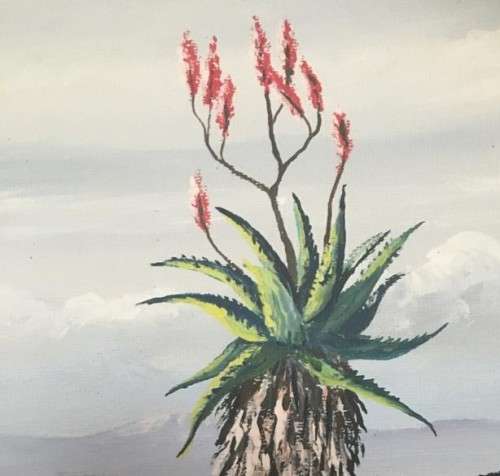 SA LISTED ARTIST - WIM BAARTMAN (1919-1985) ORIGINAL LANDSCAPE OIL ON BOARD IN BEAUTIFUL GOLD FRAME