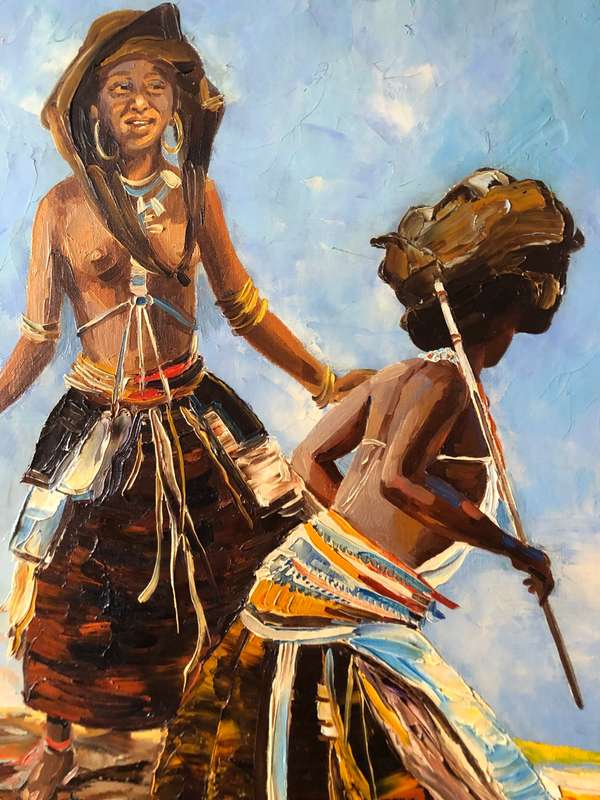 ORIGINAL BY WELL KNOWN ARTIST E. FRANKEN - OIL ON CANVAS
