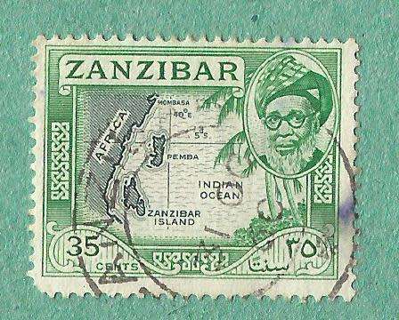 Zanzibar Stamp. Sold as is.
