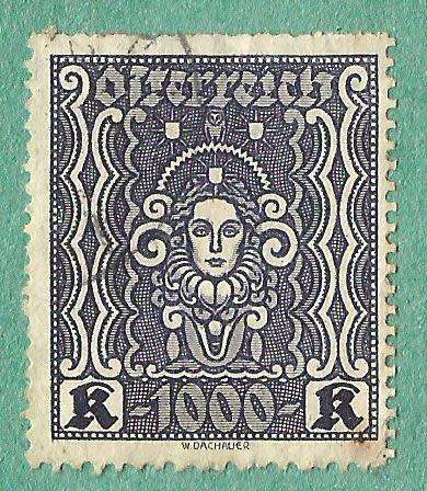 Austria paper Stamp. Scrapbooking Decoupage. Sold as is.