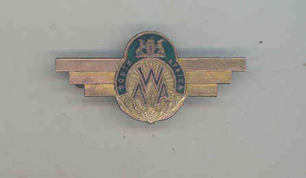 RARE World War Two Womens Air Auxiliary (WAA) Tie Pin with SA Mint Mark on Reverse